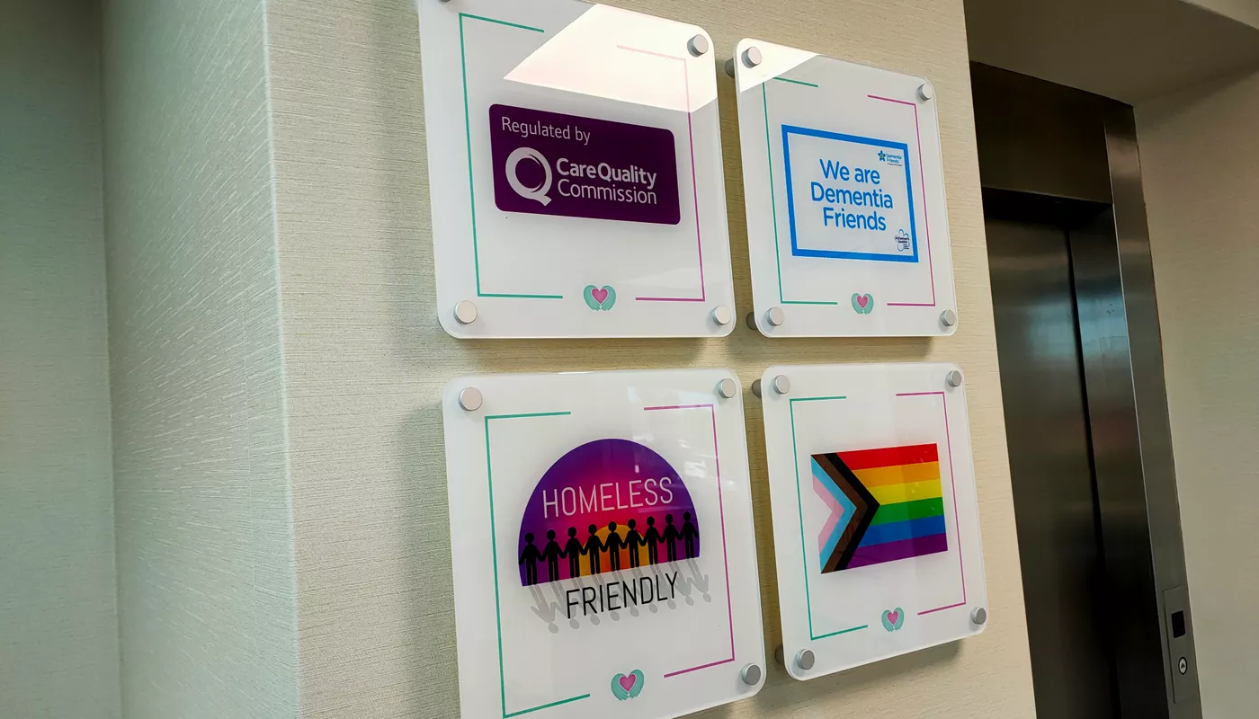 Dr Kershaw's Hospice Signage project sign